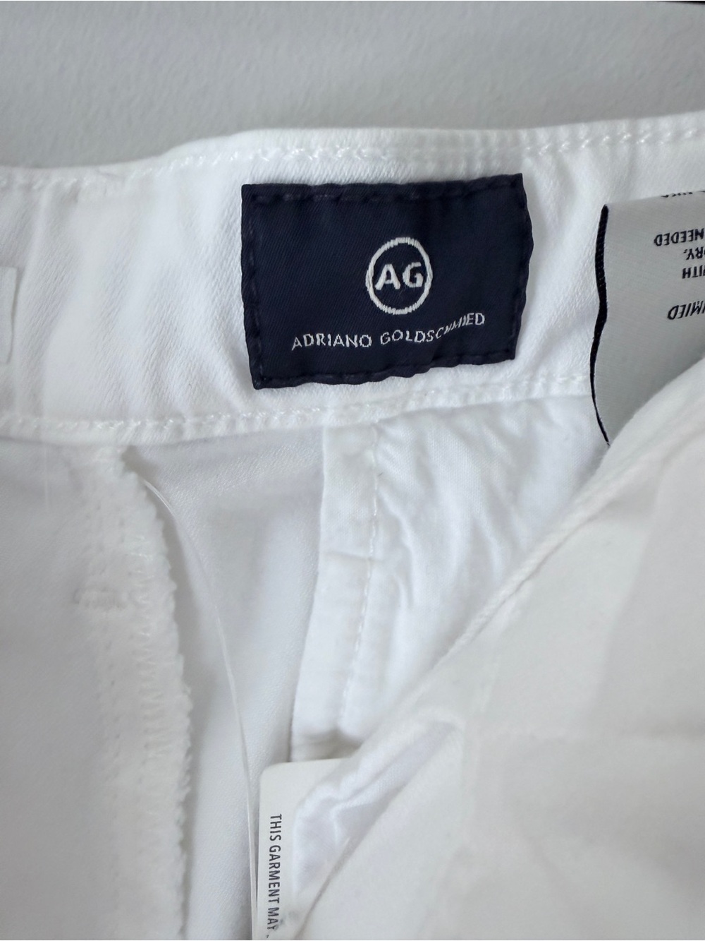AG Adriano Goldschmied The Caden Tailored Trouser White 25 NWT | Slim Chino - Picture 11 of 16